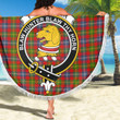 1sttheworld Blanket - Forrester Clan Tartan Crest Tartan Beach Blanket A7 | 1sttheworld