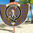 1sttheworld Blanket - Balfour Modern Clan Tartan Crest Tartan Beach Blanket A7 | 1sttheworld