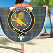 1sttheworld Blanket - Nicolson Hunting Ancient Clan Tartan Crest Tartan Beach Blanket A7 | 1sttheworld