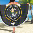 1sttheworld Blanket - Murray of Atholl Modern Clan Tartan Crest Tartan Beach Blanket A7 | 1sttheworld
