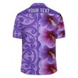 (Personalized) Hibiscus Flowers Polynesian - Hawaiian Shirt - Purple - Curtis Style - AH - J2 - AmericansPower