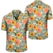 AmericansPower Shirt - Tropical Flowers Hibiscus Pink Yellow Hawaiian Shirt