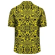 Polynesian Kakau Turtle Yellow Hawaiian Shirt - AH - J1 - AmericansPower