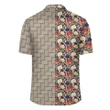 Hawaii Seamless Tropical Flower Plant And Leaf Pattern Background Lauhala Moiety Hawaiian Shirt - AH - JR - AmericansPower