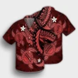 Hawaii Polynesian Turtle Hibiscus Hawaiian Shirt - Red - AH - J4R - AmericansPower