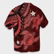 Hawaii Polynesian Turtle Hibiscus Hawaiian Shirt - Red - AH - J4R - AmericansPower