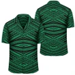 AmericansPower Shirt - Polynesian Tatau Green Hawaiian Shirt