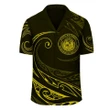 (Personalized) Hawaii Coat Of Arm Hawaiian Shirt - Yellow - Frida Style - AH - J3 - AmericansPower