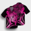 Hawaiian - Hawaii Turtle Hibiscus Polynesian Vintage Hawaiian Shirt - Pink - AH - J4R - AmericansPower