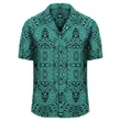 Polynesian Lauhala Mix Turquoise Hawaiian Shirt - AH - J1 - AmericansPower