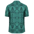Polynesian Lauhala Mix Turquoise Hawaiian Shirt - AH - J1 - AmericansPower