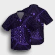 Hawaiian Map Kanaka Manta Ray Polynesian Hawaiian Shirt Purple - AH - J4R - AmericansPower