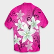 Hawaiian Plumeria Polynesian Hawaiian Shirt - Pink - AH - J4R - AmericansPower