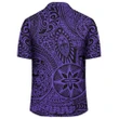 Polynesian Hawaiian Style Tribal Tattoo Violet Hawaiian Shirt - AH - J1 - AmericansPower