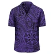 Polynesian Hawaiian Style Tribal Tattoo Violet Hawaiian Shirt - AH - J1 - AmericansPower