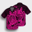 Hawaii Polynesian Turtle Hawaiian Shirt - Pink - AH - J4R - AmericansPower