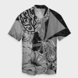 AmericansPower Shirt - Hawaii Turtle Hawaiian Shirt Polynesian Hibiscus Art Ver 2.0 Gray