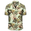 Hawaii Vintage Tropical  Jungle Leaves Orchid Bird Hawaiian Shirt - AH - J1 - AmericansPower