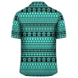 Polynesian Tattoo Tribal Turquoise Hawaiian Shirt - AH - J1 - AmericansPower
