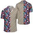 AmericansPower Shirt - Tropical Flower Lauhala Moiety Hawaiian Shirt