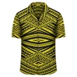Polynesian Tatau Yellow Hawaiian Shirt - AH - J1 - AmericansPower