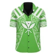 Hawaii Kanaka Football Jersey Hawaiian Shirt - Green & White - Victor Style - AH - J3