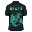 Kakau Polynesian Anchor Hawaii Shirt - Turquoise - AH - J6 - AmericansPower