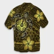 Hawaii Mix Polynesian Turtle Plumeria Hawaiian Shirt - AH - Nick Style - Yellow - J5R - AmericansPower