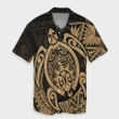 AmericansPower Shirt - Hawaii Polynesian Turtle Hawaiian Shirt Gold
