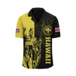 AmericansPower Shirt - Hawaii King Polynesian Hawaiian Shirt - Lawla Style Yellow - AH - J4