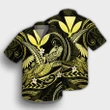 Hawaii Turtle Polyensian Hawaiian Shirt - Nane Style Yellow - AH - J4R - AmericansPower