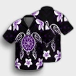 Hawaiian Violet Turtle Plumeria Hawaiian Shirt AH - J0R - AmericansPower