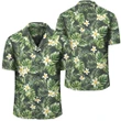 AmericansPower Shirt - Hawaii Summer Plumerias Flowers Palm Tree Monstera Leaves Hawaiian Shirt