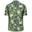 Hawaii Summer Plumerias Flowers Palm Tree Monstera Leaves Hawaiian Shirt - AH - J1 - AmericansPower