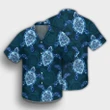 Hawaii Turtle Plumeria Blue Hawaiian Shirt - AH - JR - AmericansPower