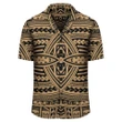 Polynesian Seamless Gold Hawaiian Shirt - AH - J1 - AmericansPower