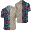 AmericansPower Shirt - Tropical Pattern Lauhala Moiety Hawaiian Shirt