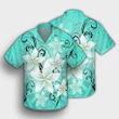 Hawaiian Plumeria Polynesian Hawaiian Shirt - Turquoise - AH - J4R - AmericansPower