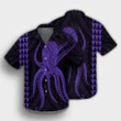 Hawaii Octopus KaKau Polynesian Hawaiian Shirt - Purple - AH - J4R - AmericansPower