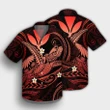 Hawaii Turtle Polynesian Hawaiian Shirt - Nane Style Red - AH - J4R - AmericansPower