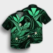 Hawaii Turtle Polyensian Hawaiian Shirt - Nane Style Green - AH - J4R - AmericansPower