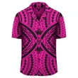 Polynesian Tradition Pink Hawaiian Shirt - AH - J1 - AmericansPower