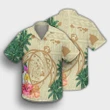 Hawaii Kanaka Maoli Polynesian Flowers Turtle Hawaiian Shirt- AH - J5R - AmericansPower