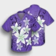 Hawaiian Plumeria Polynesian Hawaiian Shirt - Purple - AH - J4R - AmericansPower