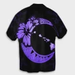 Hawaiian Map Hibiscus Turtle Polynesian Moon Hawaiian Shirt Purple - AH - JR - AmericansPower