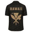 Kakau Polynesian Kanaka Map Hawaii Shirt - Gold - AH - J6 - AmericansPower