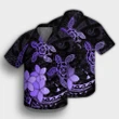Hawaii Polynesian Turtle Plumeria Hawaiian Shirt - Pog Style Purple - AH - J4R - AmericansPower