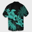 Hawaii Turtle Plumeria Coconut Tree Polynesian Hawaiian Shirt - Turquoise - AH - J4R - AmericansPower