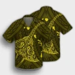 Hawaiian Map Kanaka Manta Ray Polynesian Hawaiian Shirt Yellow - AH - J4R - AmericansPower