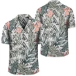 AmericansPower Shirt - Tropical Palm Leaves And Flowers Hawaiian Shirt